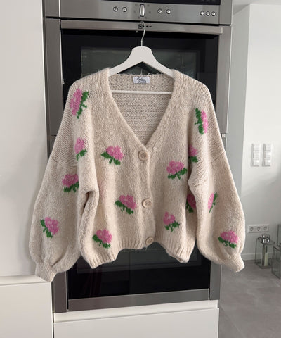 Cardigan Rose Beige Ladypolitan ♡