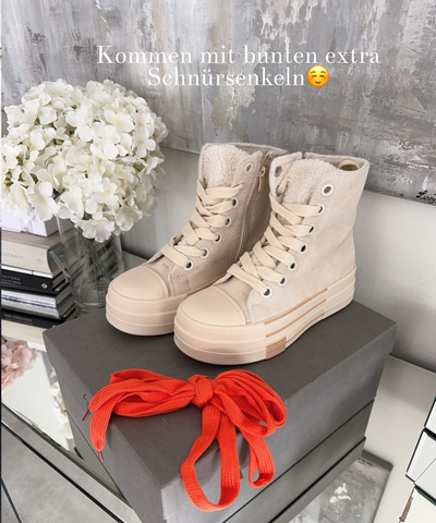 Plateau Sneaker Trana Beige Ladypolitan ♡