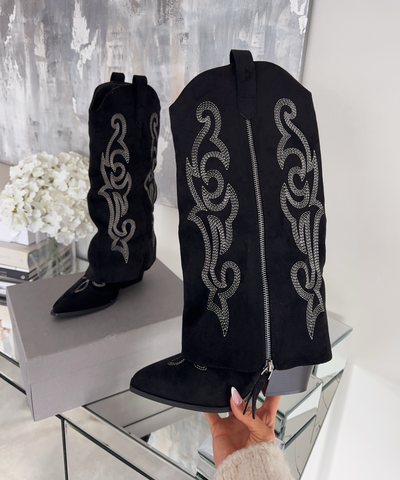 Cowboy Stiefel Lavinia Schwarz Ladypolitan ♡