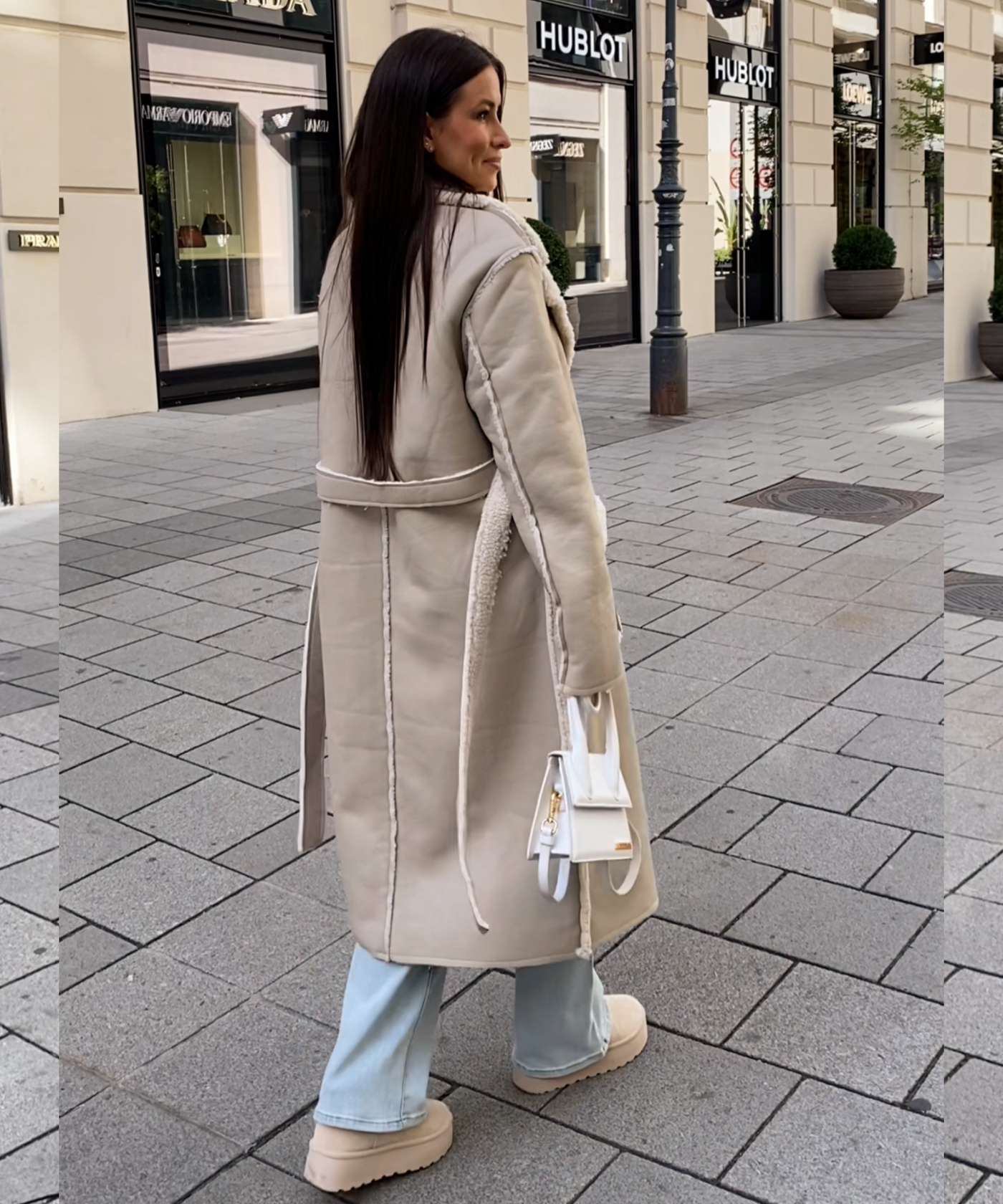Fellmantel Livia Beige Ladypolitan ♡