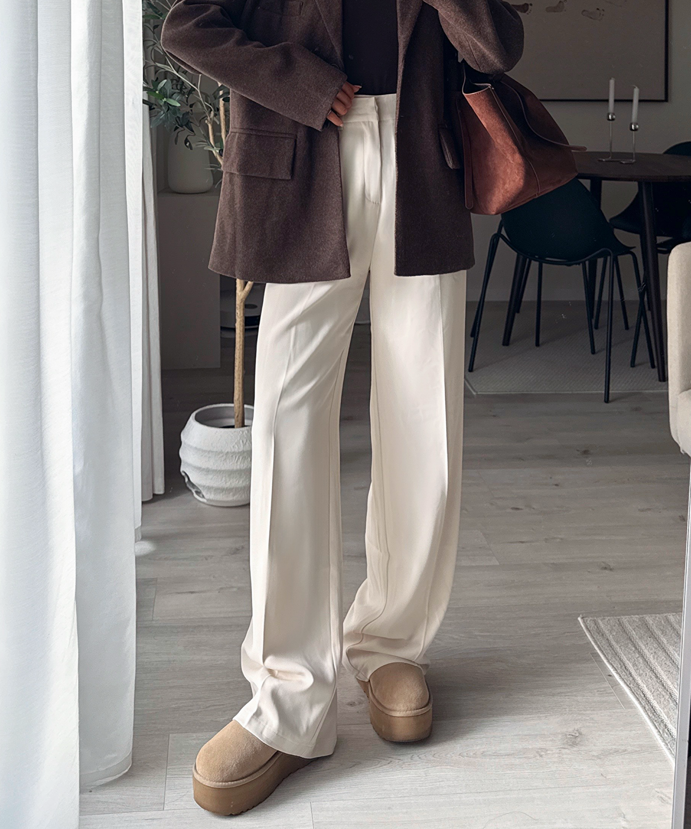 Bundfaltenhose Cleo Creme