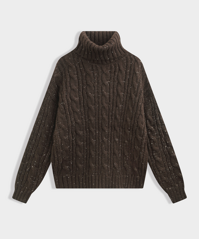 Rollkragen Pullover Vilena Braun Ladypolitan ♡