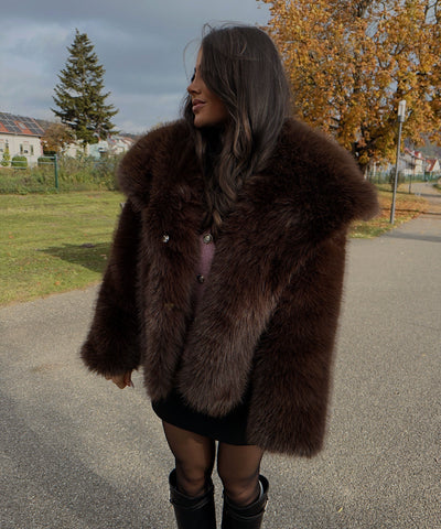 Felljacke Anastasia Braun