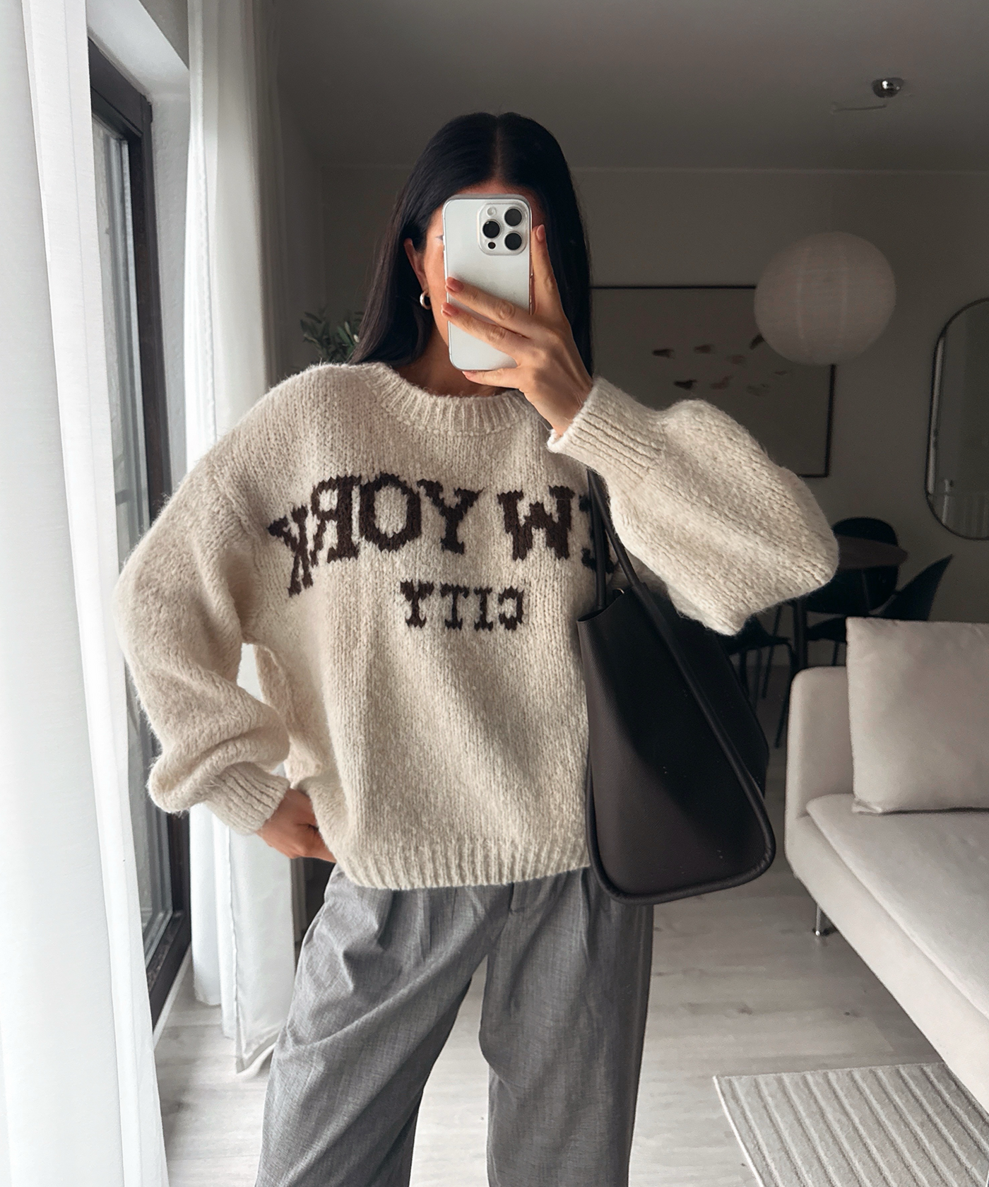 Pullover New York City Beige
