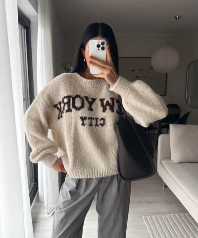 Pullover New York City Beige