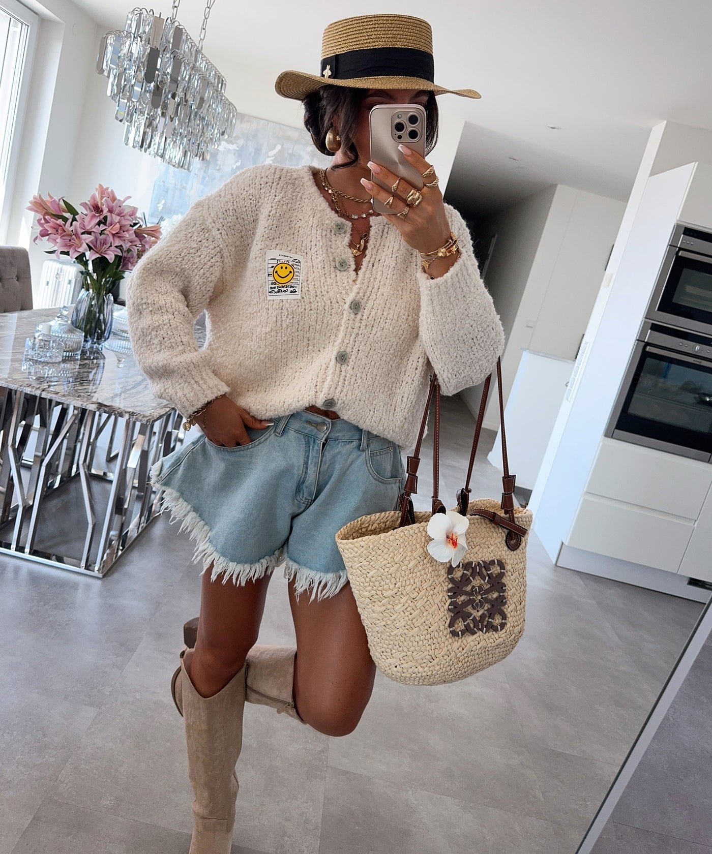 Boucle Cardigan Lalya Beige Ladypolitan ♡
