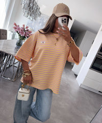T-Shirt Cleo Streifen Gelb