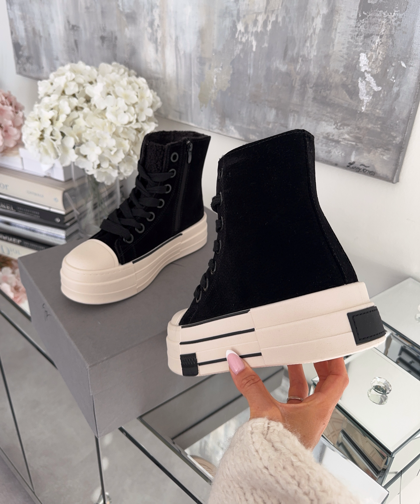 Plateau Sneaker Trana Schwarz Ladypolitan ♡