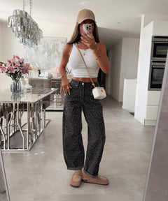 Stretch Balloon Jeans Lua Leo Grau