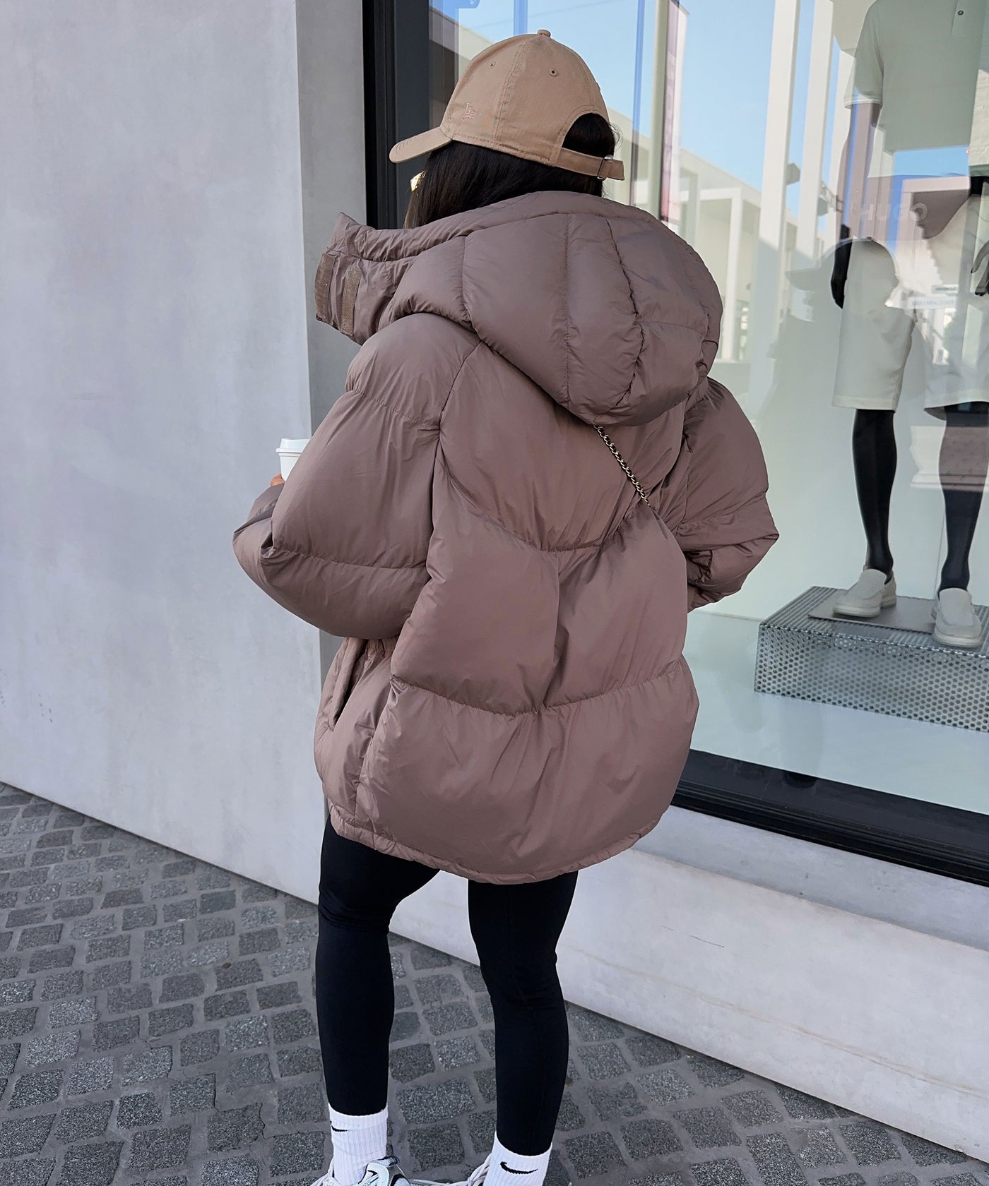 Pufferjacke Fina Taupe Ladypolitan ♡