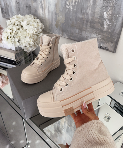 Plateau Sneaker Trana Beige Ladypolitan ♡
