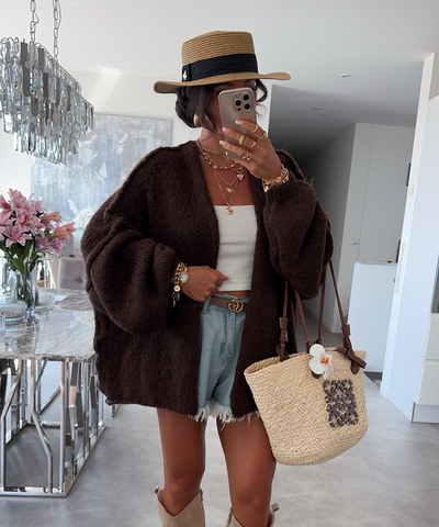 Cardigan Ray Dunkelbraun Ladypolitan ♡