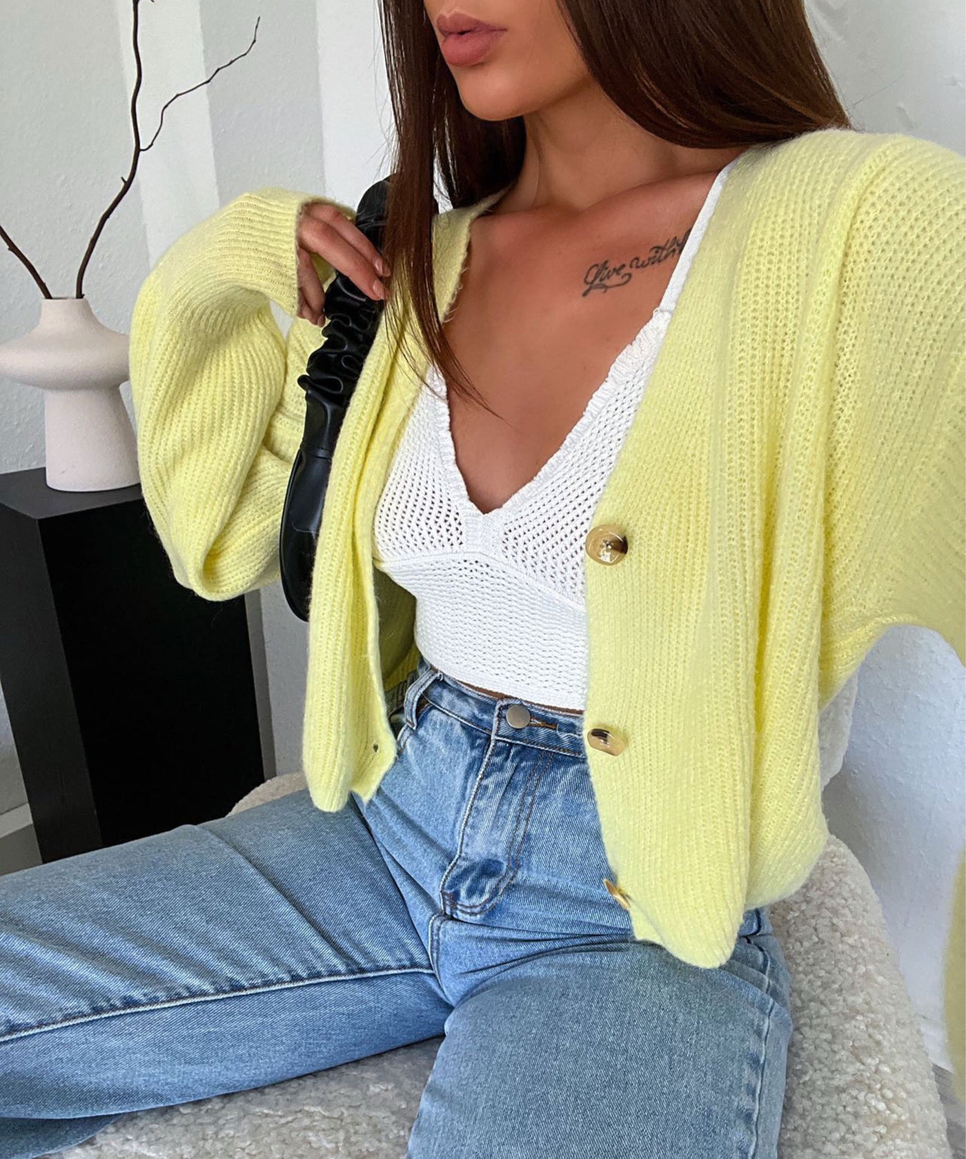 Jäckchen Jade Gelb Ladypolitan - Fashion Onlineshop für Damen