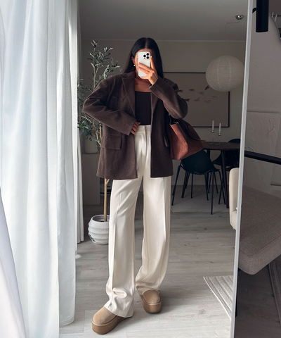 Bundfaltenhose Cleo Creme Ladypolitan ♡