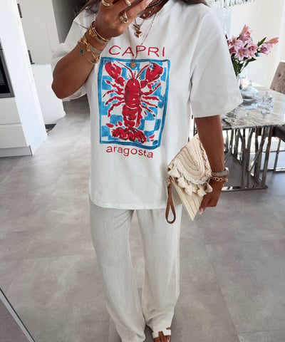 Baumwoll T-Shirt Aragosta Ladypolitan ♡