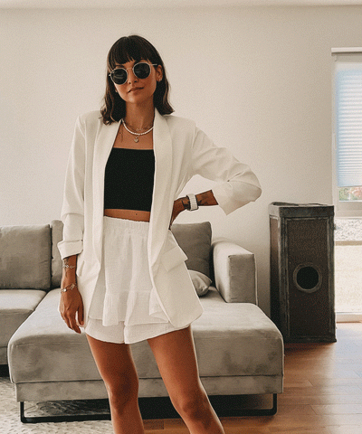 Blazer Mykonos Weiß  Ladypolitan - Fashion Onlineshop für Damen   
