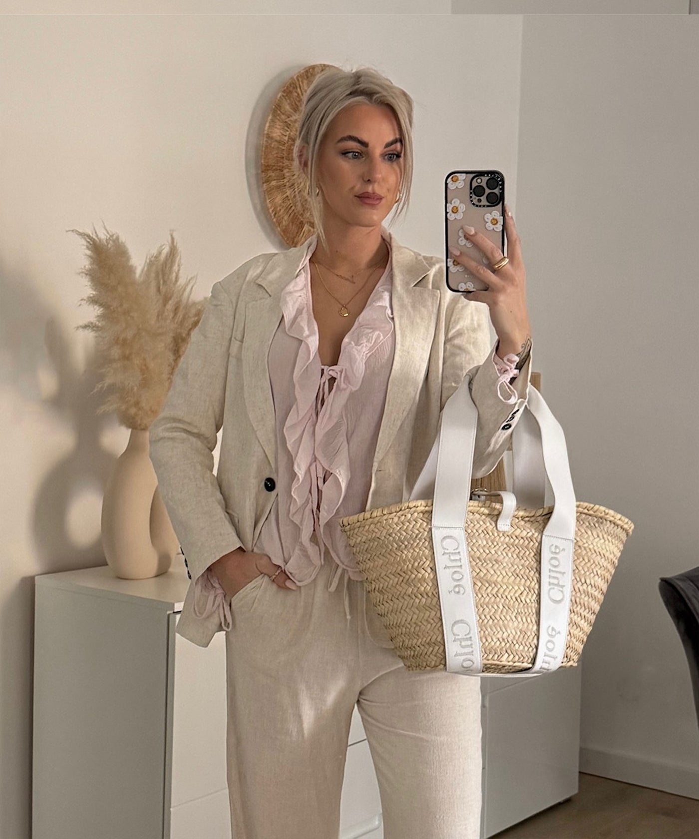 Leinenblazer Elanda Beige Ladypolitan ♡