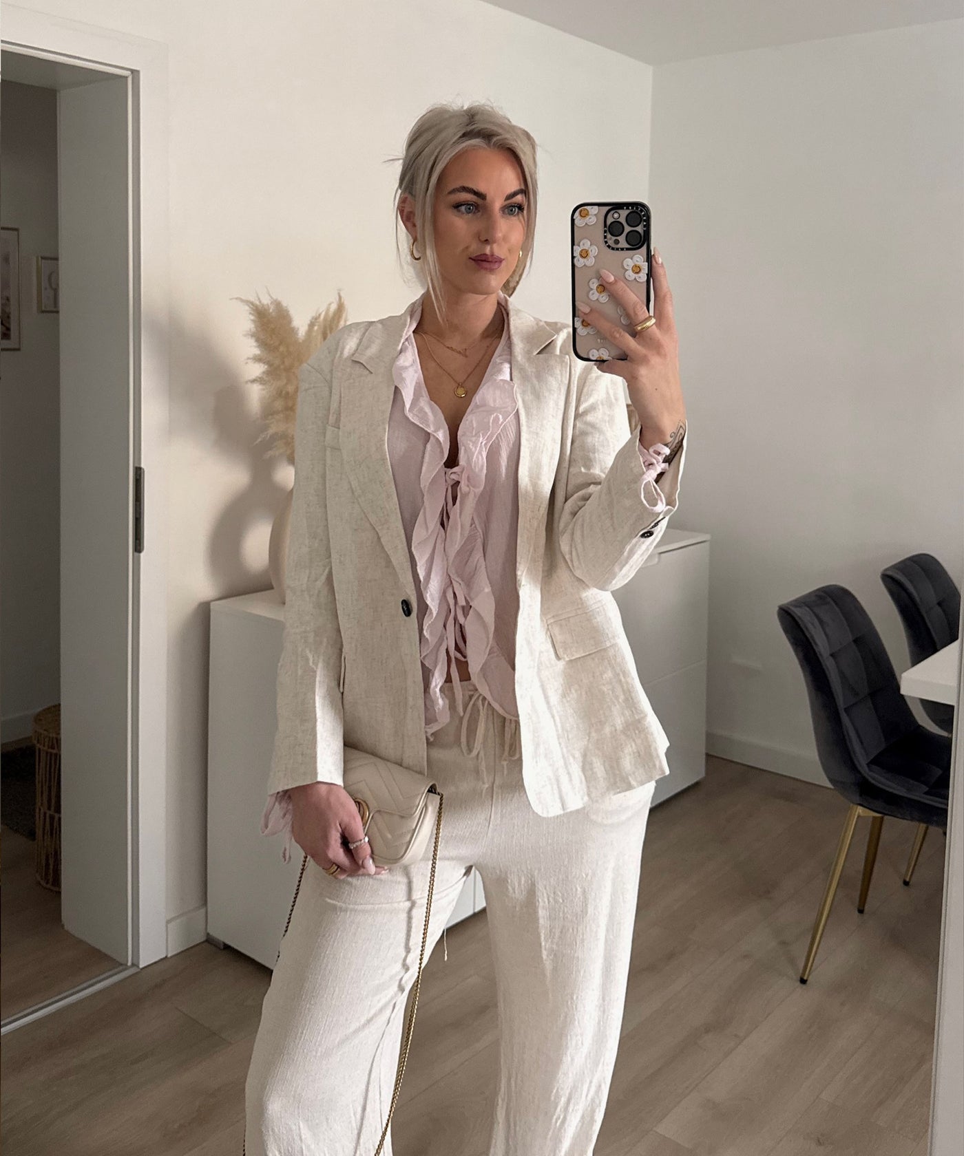 Leinenblazer Elanda Beige Ladypolitan ♡