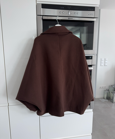 Oversize Jacke Joana Dunkelbraun
