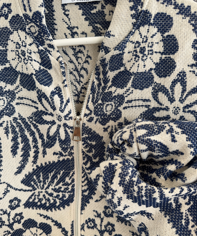 Jacke Flower Dunkelblau Ladypolitan ♡