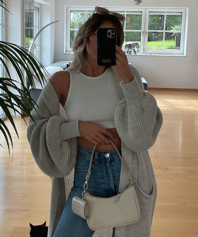 Cardigan Leilani Kurz Beige  Ladypolitan - Fashion Onlineshop für Damen   