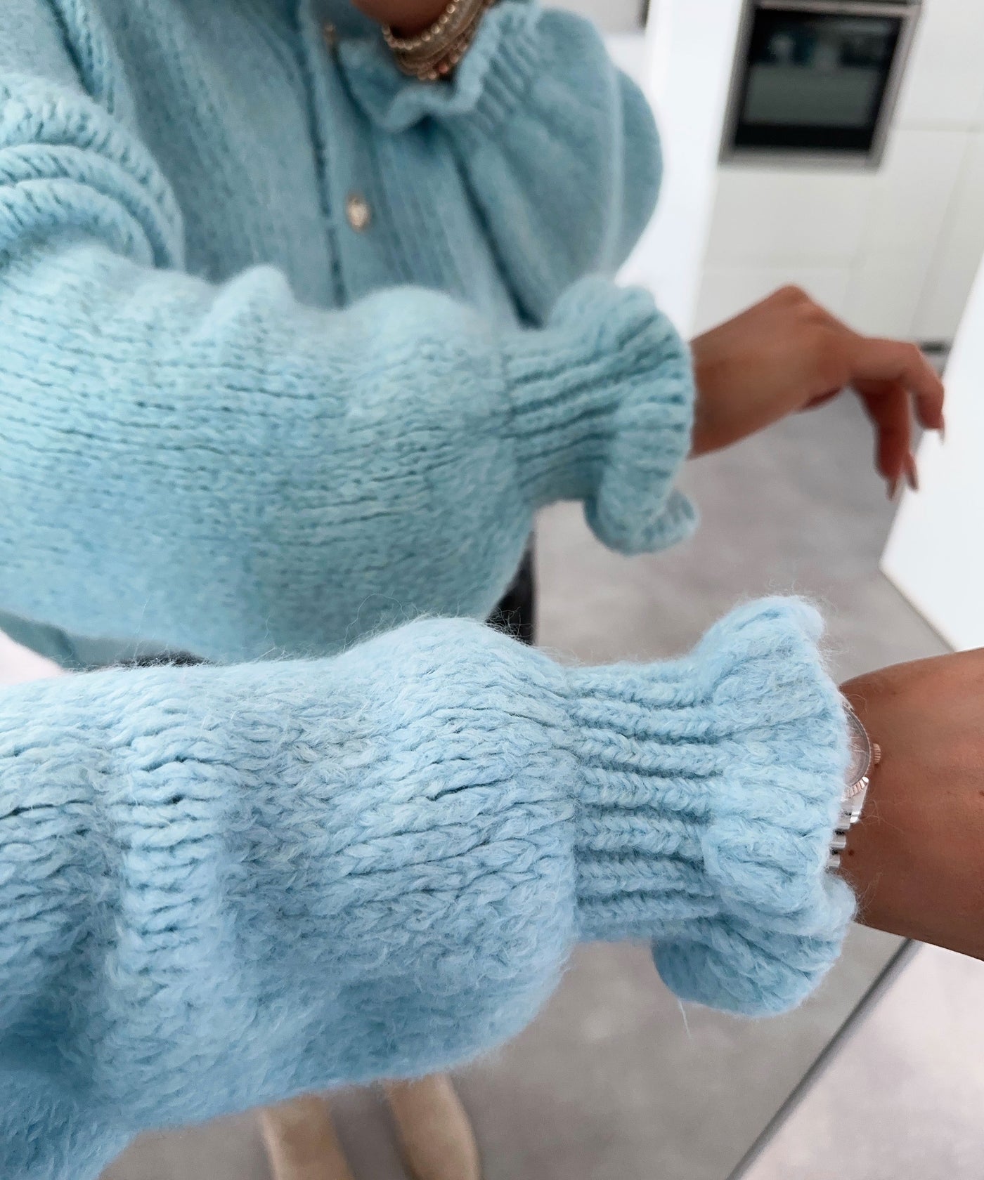 Cardigan Milena Hellblau  Ladypolitan ♡   
