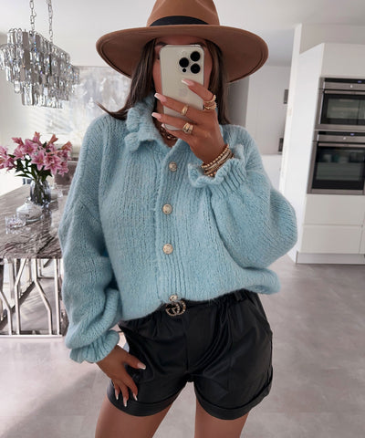 Cardigan Milena Hellblau  Ladypolitan ♡   