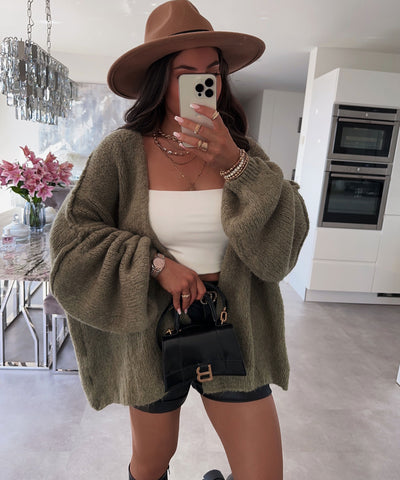 Cardigan Ray Khaki  Ladypolitan ♡   
