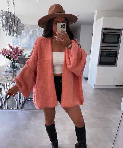 Cardigan Ray Peach  Ladypolitan ♡   