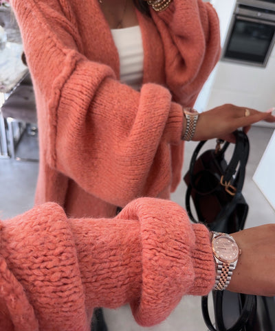 Cardigan Ray Peach  Ladypolitan ♡   