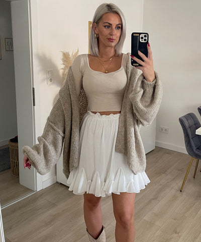 Cardigan Ray Taupe Ladypolitan ♡