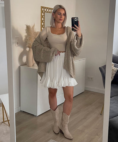 Cardigan Ray Taupe Ladypolitan ♡
