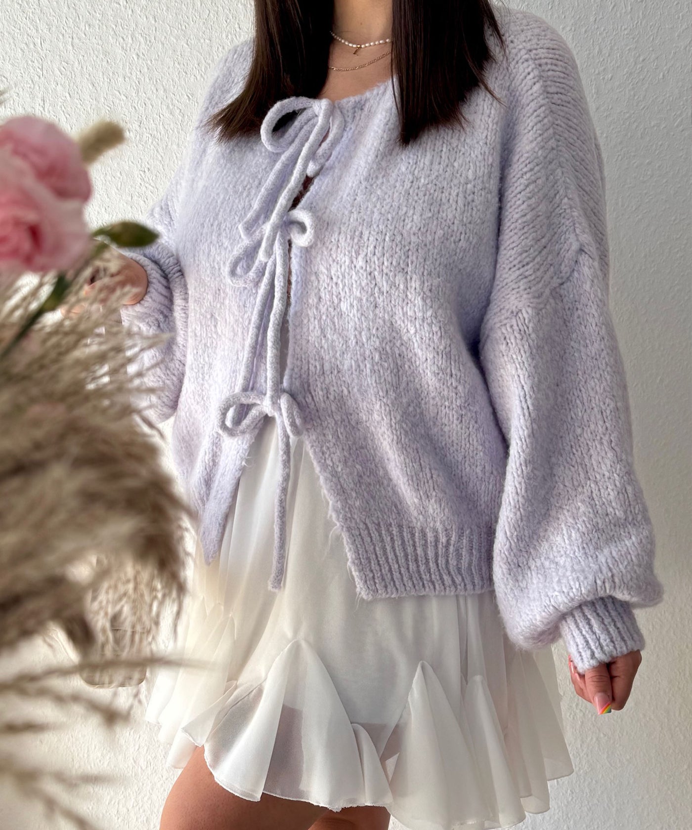 Cardigan Schleife Fia Lila Ladypolitan ♡