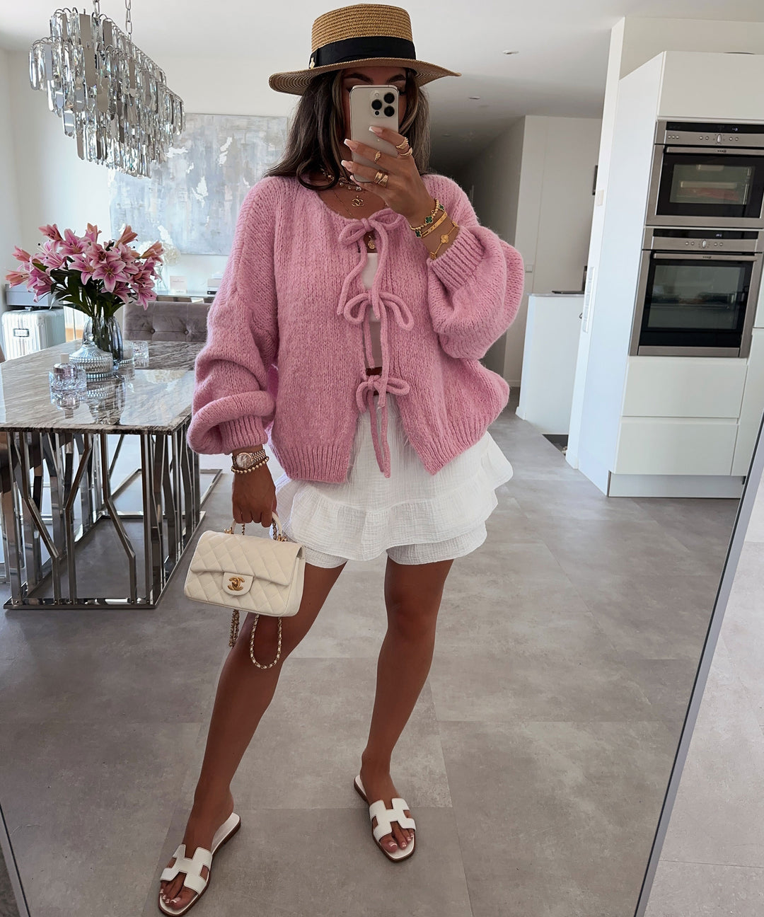 Spanischer Cardigan Taufe Baby-Mädchen Bolero Cardigan – Spanischer Stil Mit Schleife, Perfekt Für Taufe & Hochzeit Bolero 48