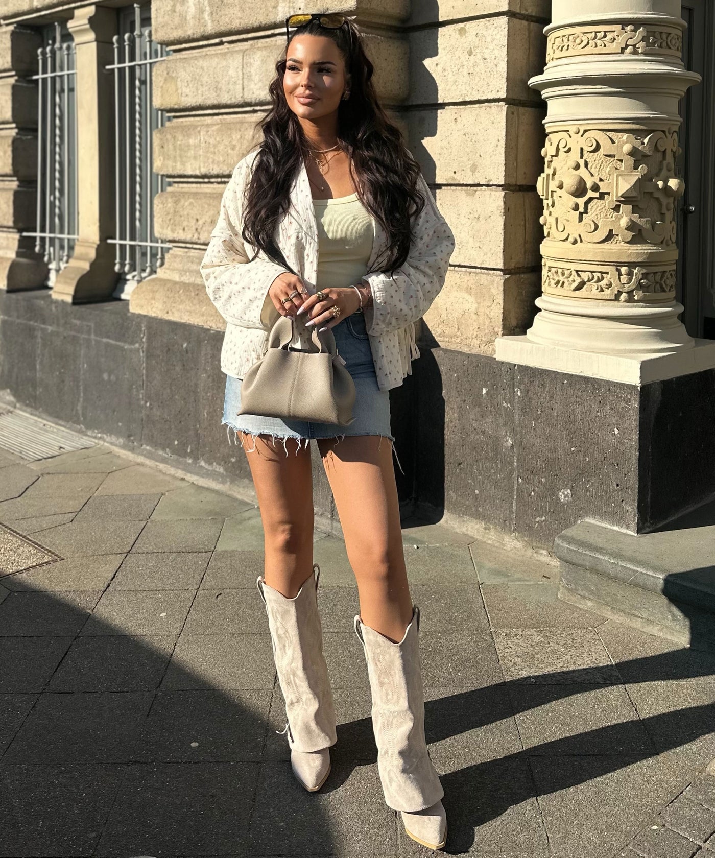 Cowboy Stiefel Lavinia Beige Ladypolitan ♡