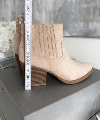 Cowboy Stiefeletten Allie Beige  Ladypolitan - Fashion Onlineshop für Damen   