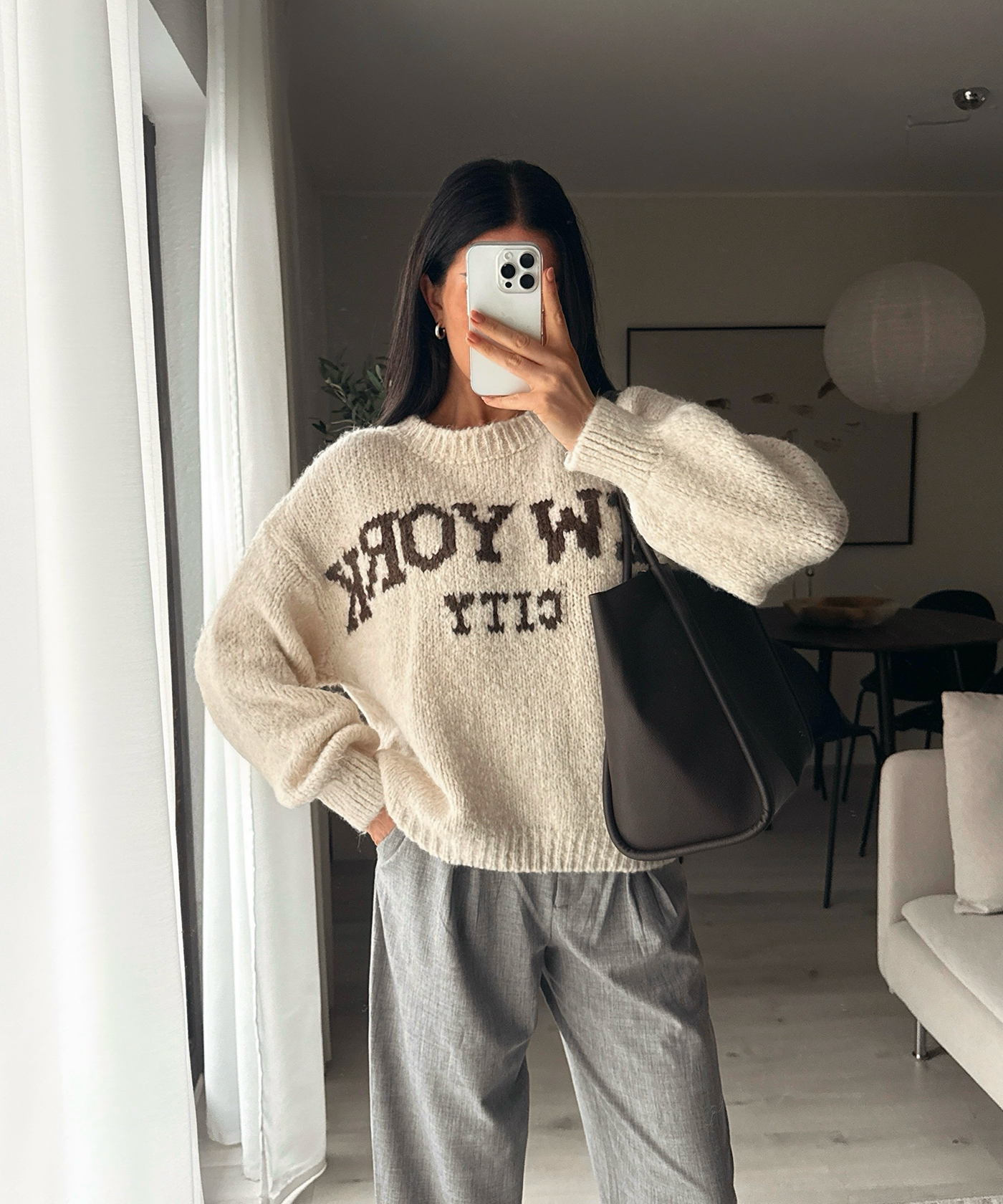 Pullover New York City Beige