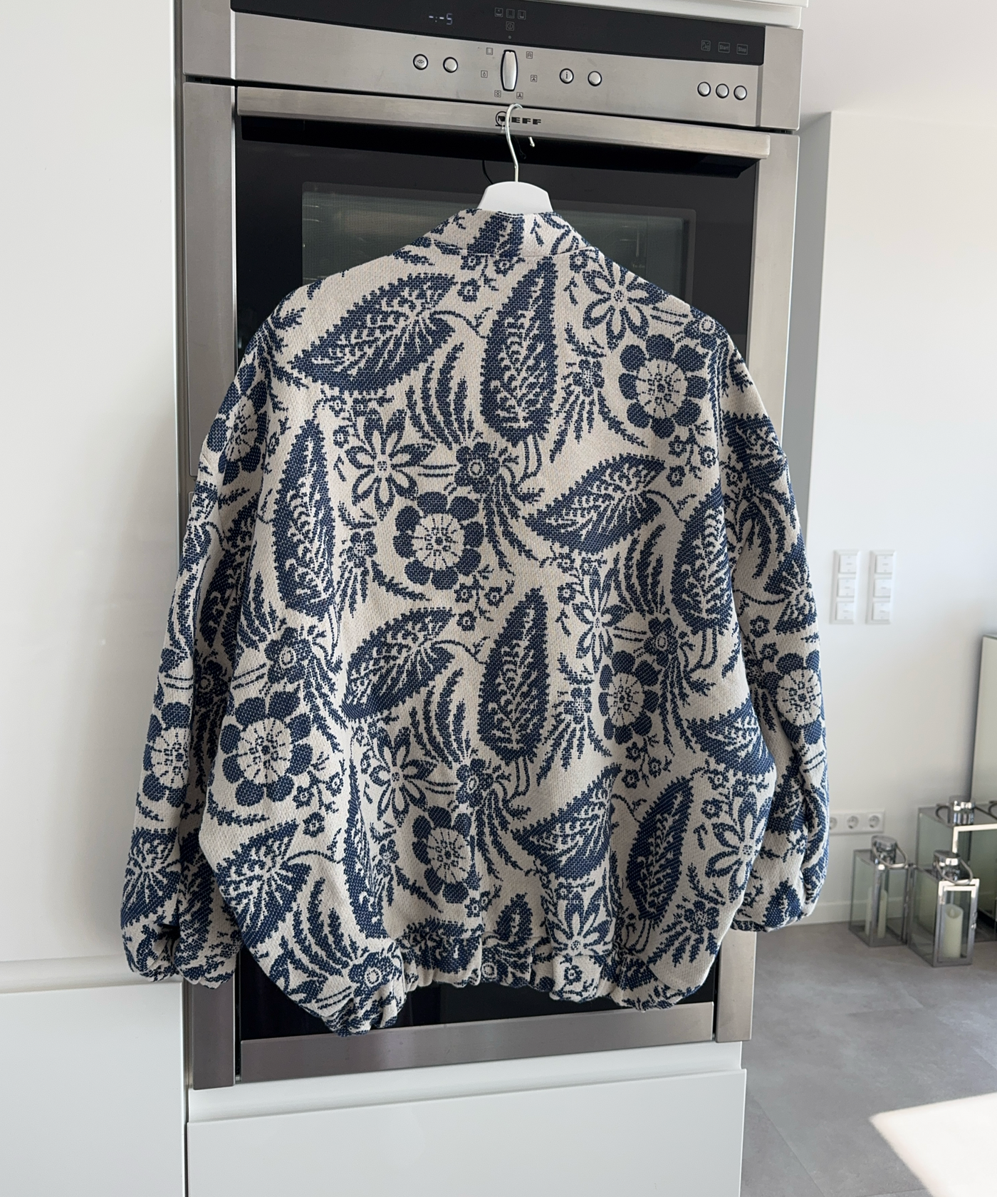Jacke Flower Dunkelblau Ladypolitan ♡