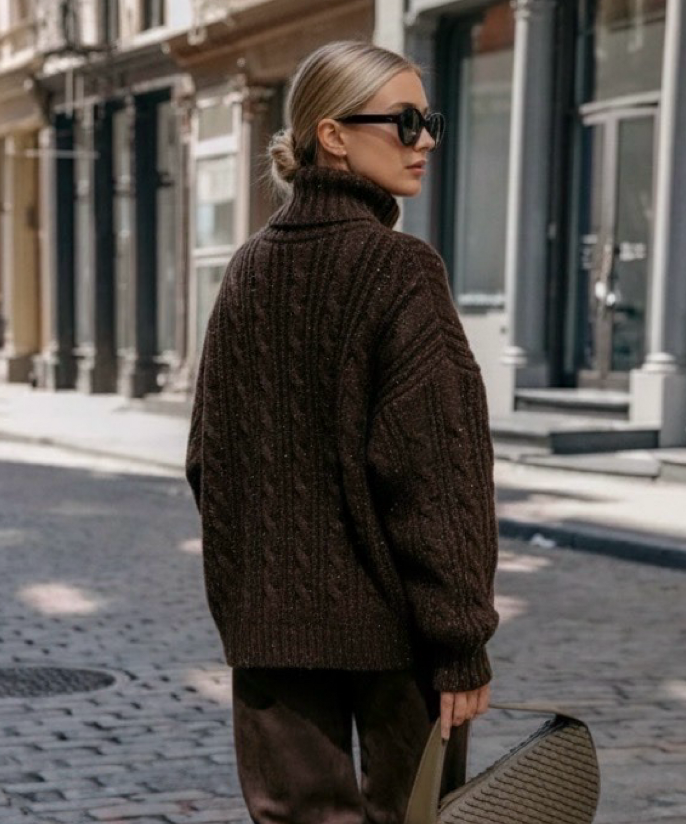 Rollkragen Pullover Vilena Braun Ladypolitan ♡