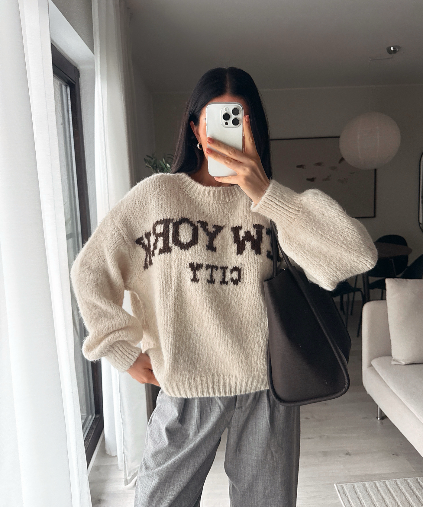 Pullover New York City Beige