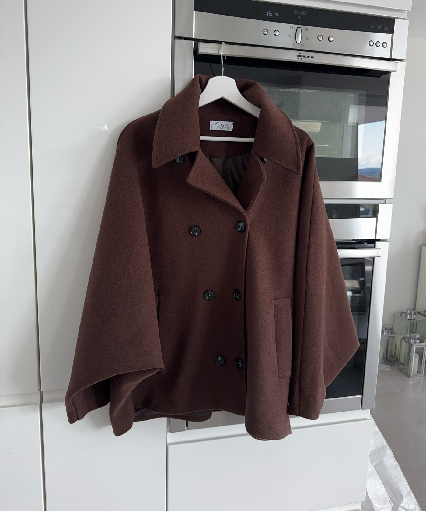 Oversize Jacke Joana Dunkelbraun