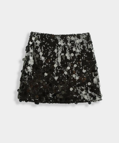 Pailletten Rock Medina Schwarz