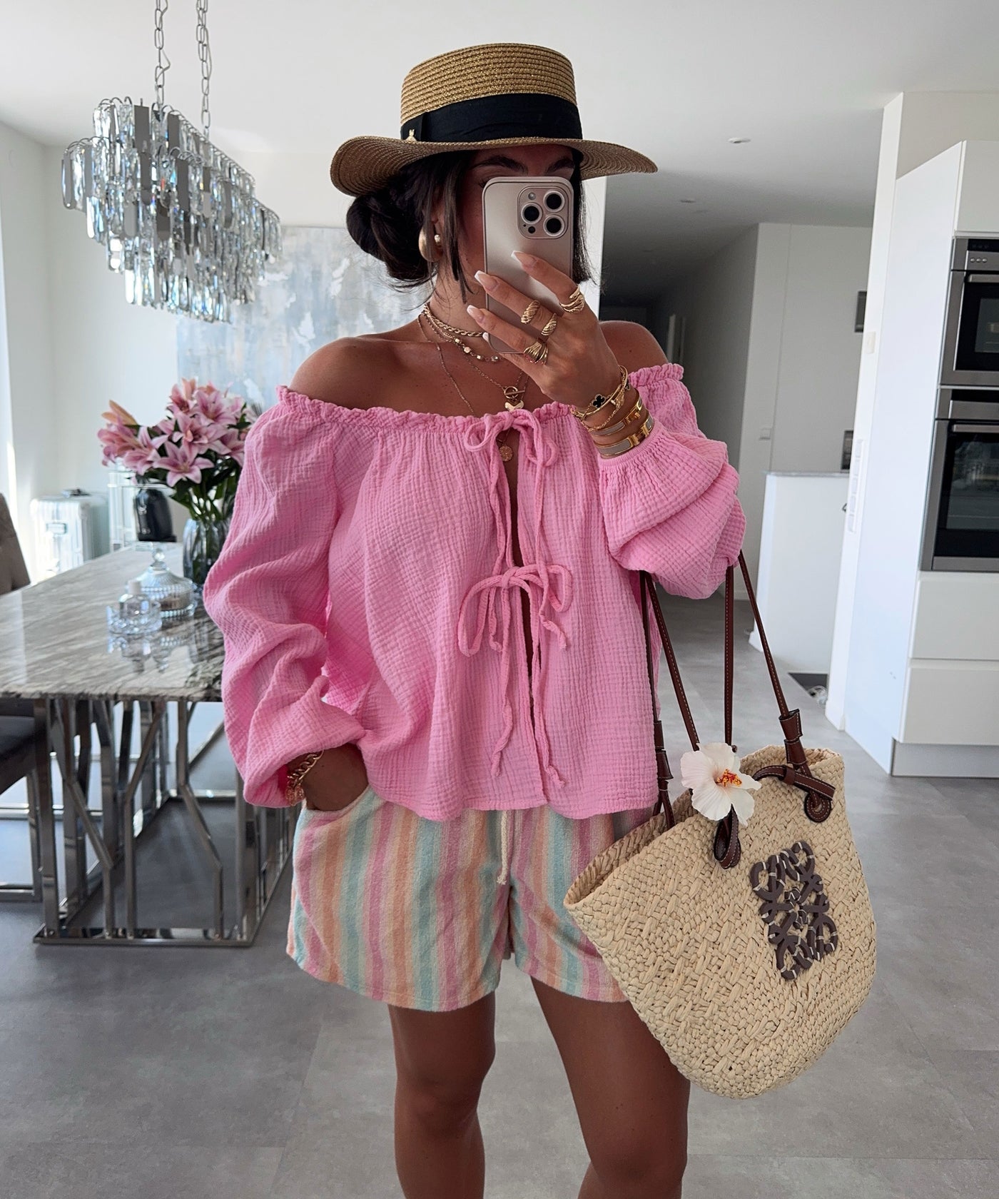 Frottee Shorts Rainbow Pastell Rosa Ladypolitan ♡
