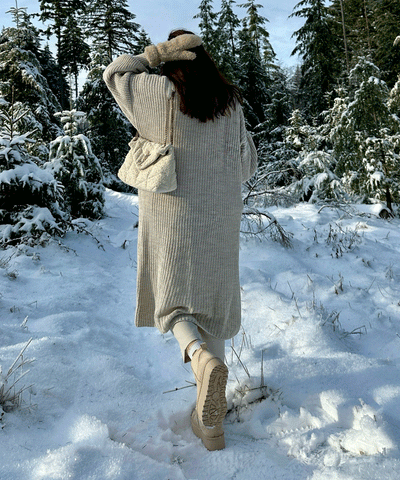 Gefütterte Plateau Boots Nina Beige  Ladypolitan ♡   
