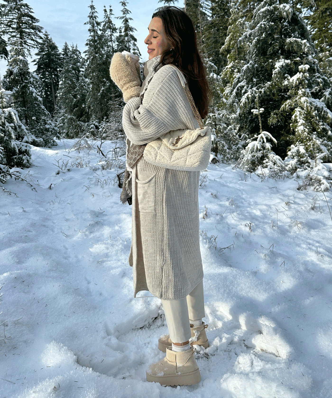 Gefütterte Plateau Boots Nina Beige  Ladypolitan ♡   