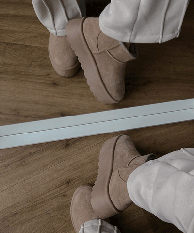 Gefütterte Plateau Boots Nina Camel  Ladypolitan ♡   