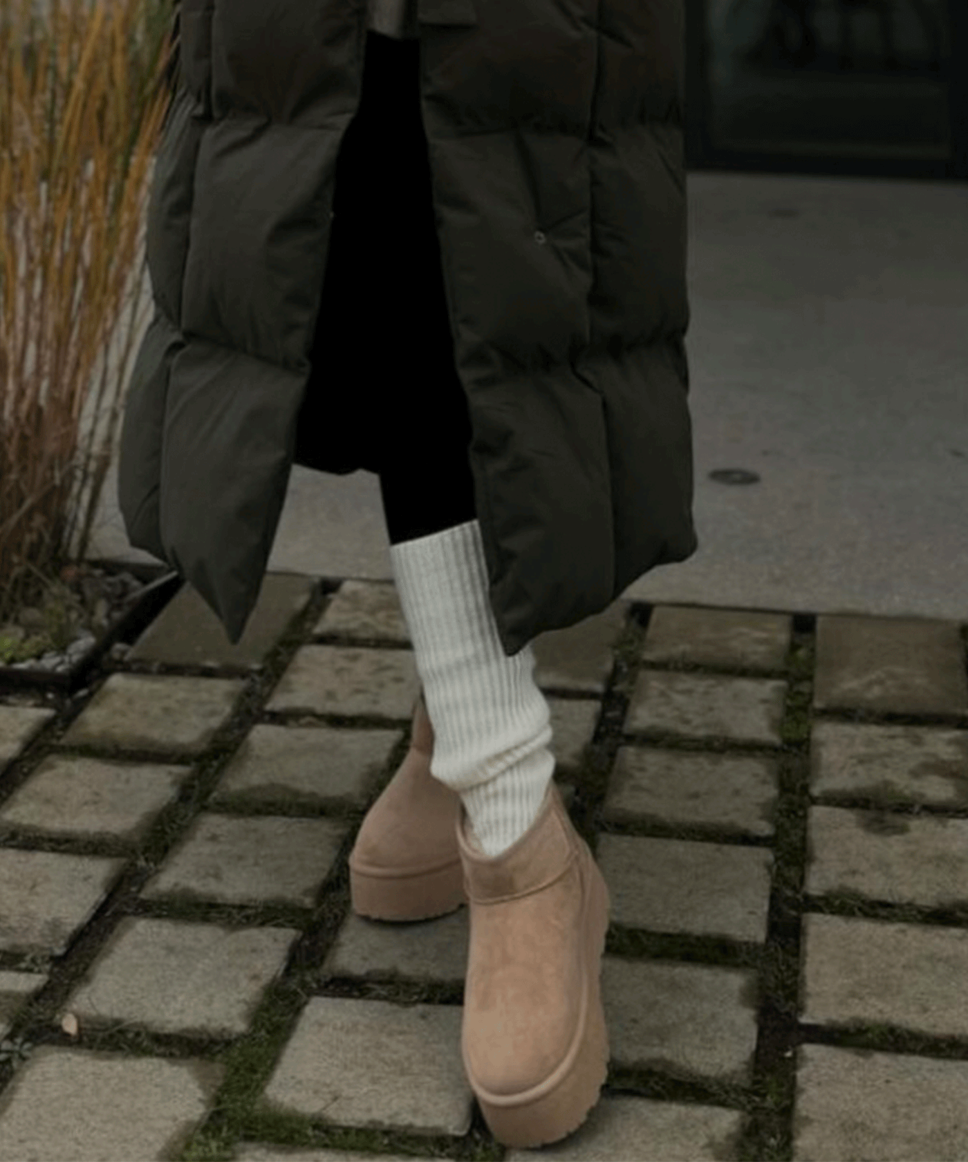Gefütterte Plateau Boots Nina Camel  Ladypolitan ♡   