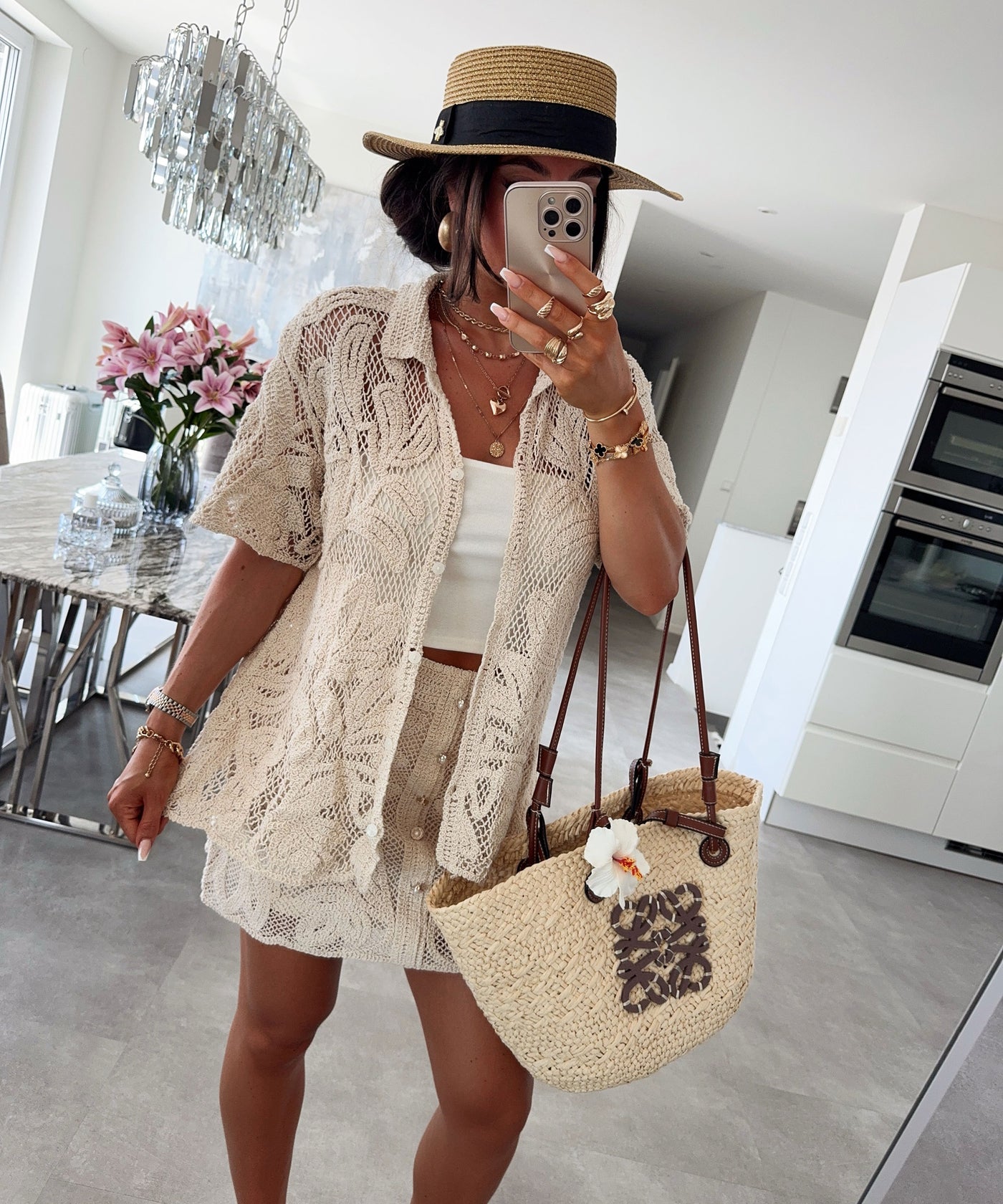 Häkel Rock Lyni Beige Ladypolitan ♡