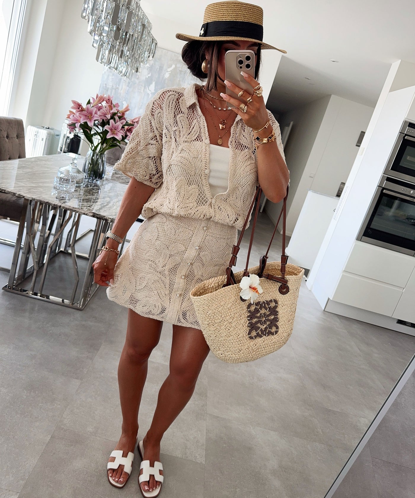 Häkel Rock Lyni Beige Ladypolitan ♡