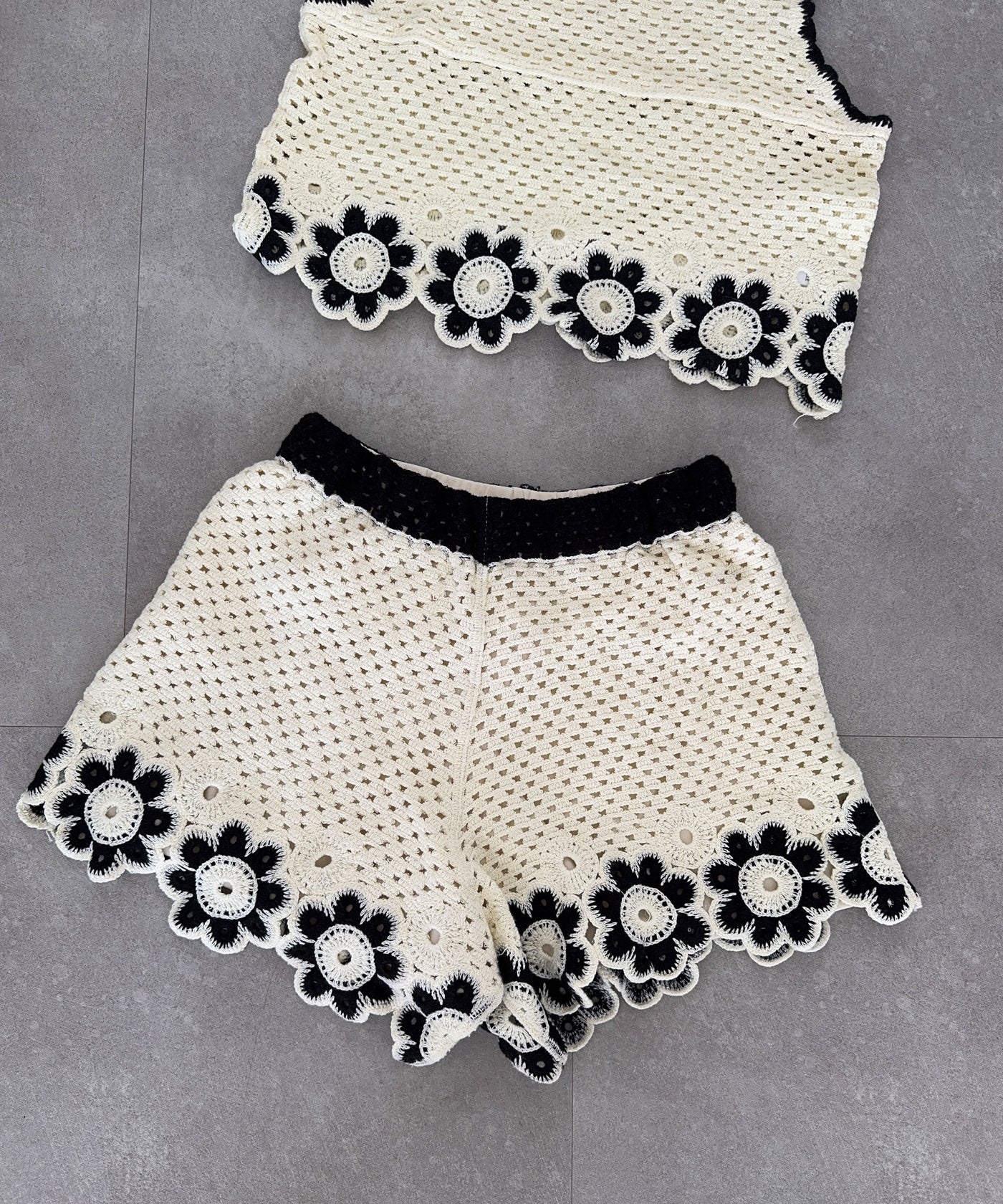 Häkel Shorts Pia Beige Ladypolitan ♡